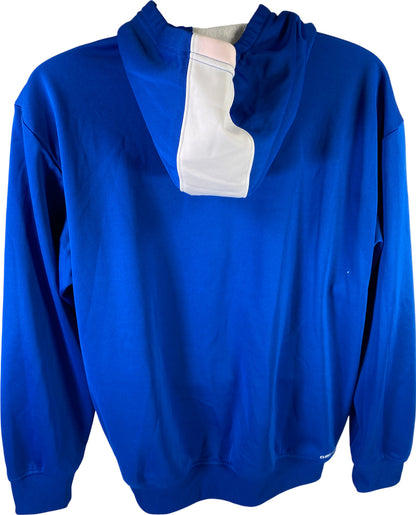 Adidas Men’s Blue Long Sleeve Clima-Warm Fleece Lined Pullover Hoodie - L