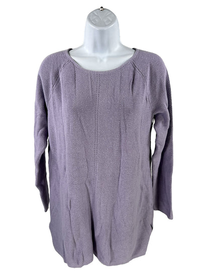 J. Jill Women's Purple 3/4 Sleeve Knit Sweater - M