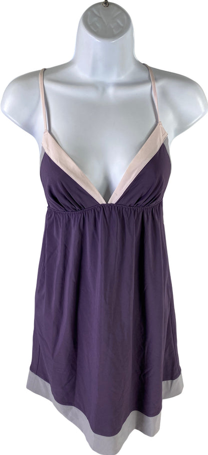 Victoria’s Secret Women’s Purple Criss Cross Strap Chemise Night Gown - S