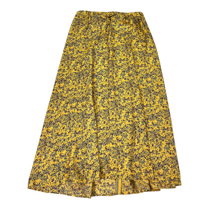 Max Studio Women’s Yellow Floral Ankle Length Maxi Skirt - S