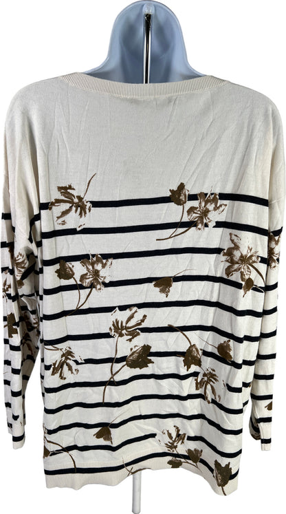 NEW Lauren Ralph Lauren Women’s Ivory Thin Knit Long Sleeve Sweater - Plus 1X