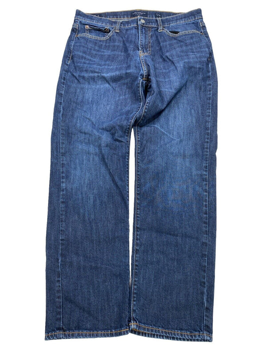 Lucky Brand Men's Dark Wash 221 Straight Denim Jeans - 34x30