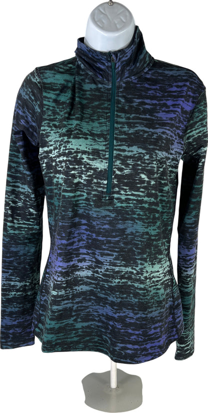 Nike Women’s Multi-Color Dri-Fit 1/2 Zip Athletic Running Shirt - M