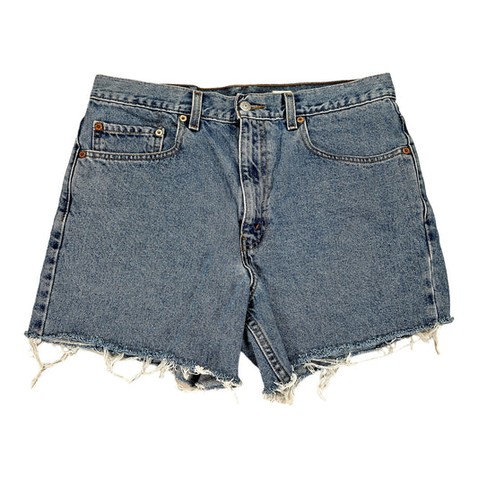 Levis Women’s Light Wash 505 Regular Fit Denim Cut Off Jean Shorts - 34