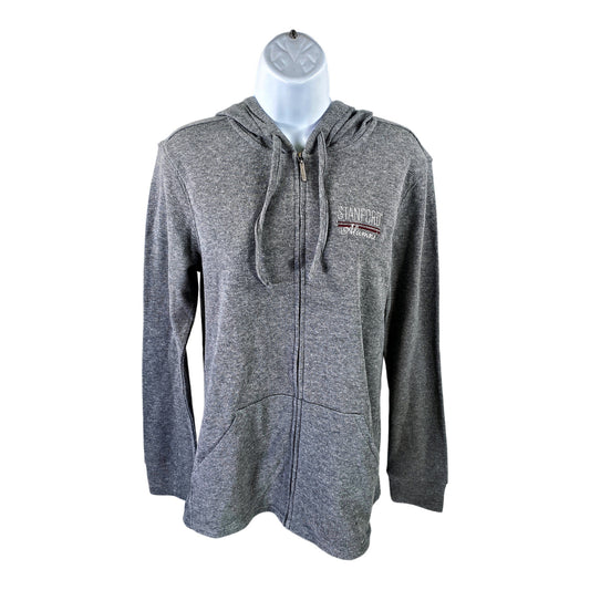 NEW Gear Women’s Gray Stanford Alumni Full Zip Hoodie Sweatshirt - M