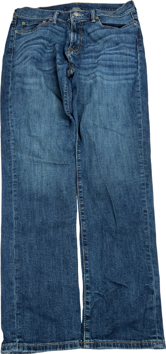 Abercrombie & Fitch Men’s Dark Wash Rustin Athletic Skinny Stretch Jeans - 32x32