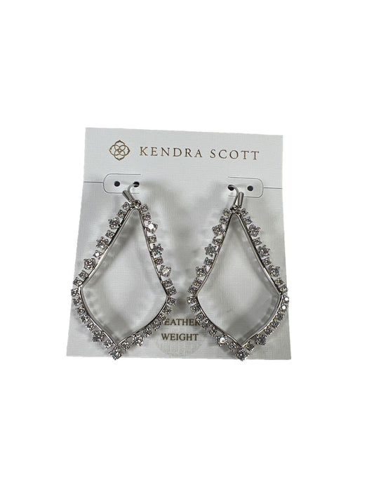 NEW Kendra Scott Women’s Silvertone Sophee Crystal Drop Earrings