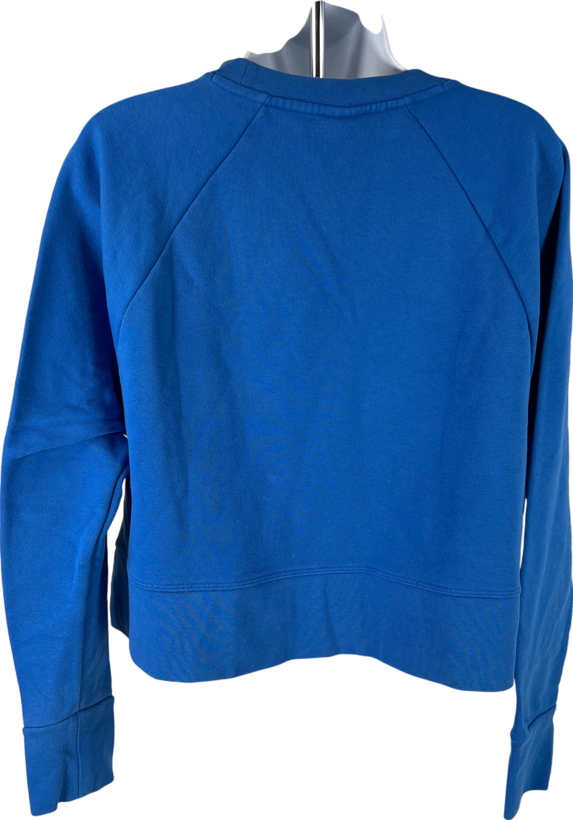 Nike Women’s Blue Versa Embossed Cropped Pullover Sweatshirt - S