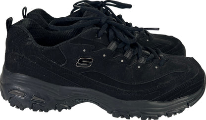 Skechers Women’s Black D’Lites Play On Lace Up Athletic Shoes - 11 Wide