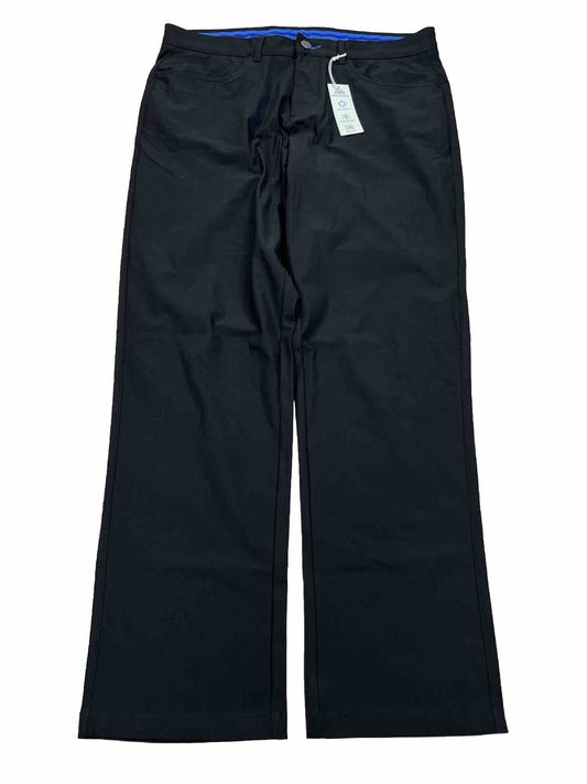 NEW Twillory Men's Black Technical Performance Tailored Fit Pants - 34x32