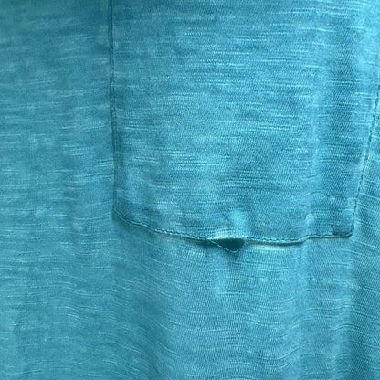 NEW Chico's Women's Blue Cotton Slub Midi Dress - 3/US 16