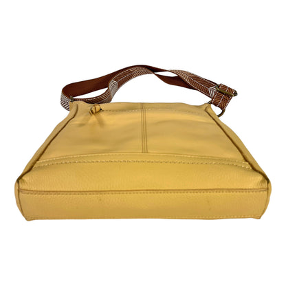 The Sam Women’s Yellow Leather Crossbody Purse