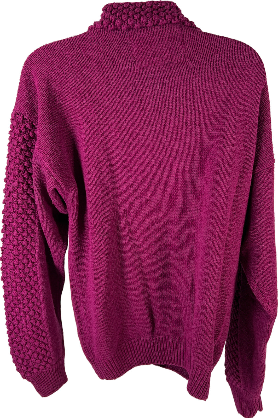 NEW Silk Club Women’s Purple 100% Silk Knit Cardigan Sweater - M