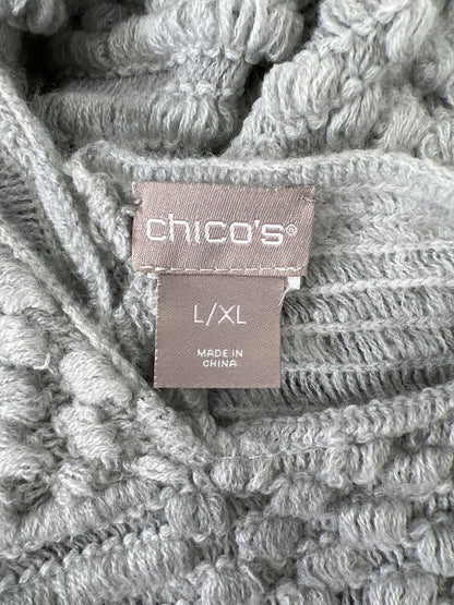 Chico’s Women’s Gray Poncho Pull Over Sweater - L/XL