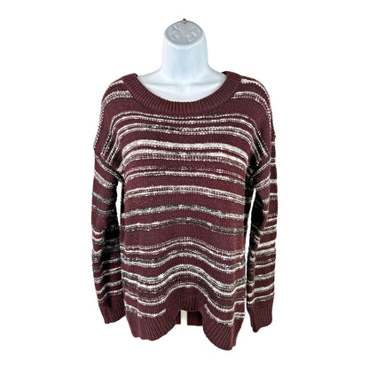 Calvin Klein Women’s Burgundy Knit Long Sleeve Sweater - S