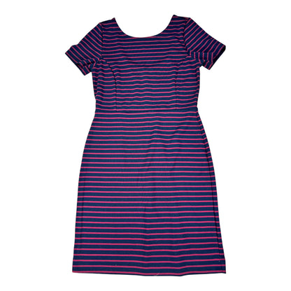 Banana Republic Women’s Blue/Purple Striped Sheath Dress - 4 Petite