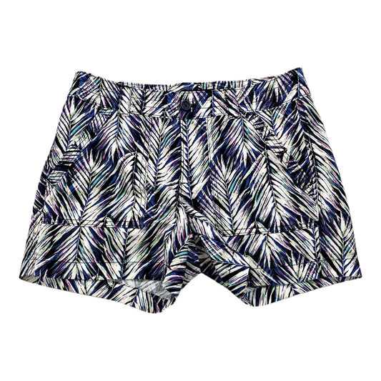 Banana Republic Women’s Multi-Color Leaf Print Linen Shorts - 4