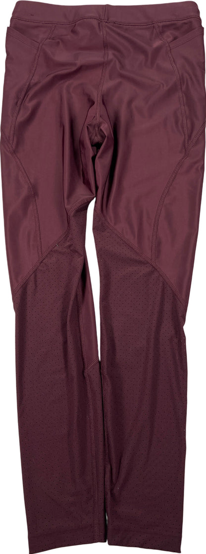 Nike Women’s Dark Red Power Speed Running 7/8 Athletic Leggings - S