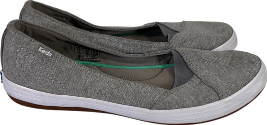 Keds Women’s Gray Slip On Sneaker Flats Shoes - 9