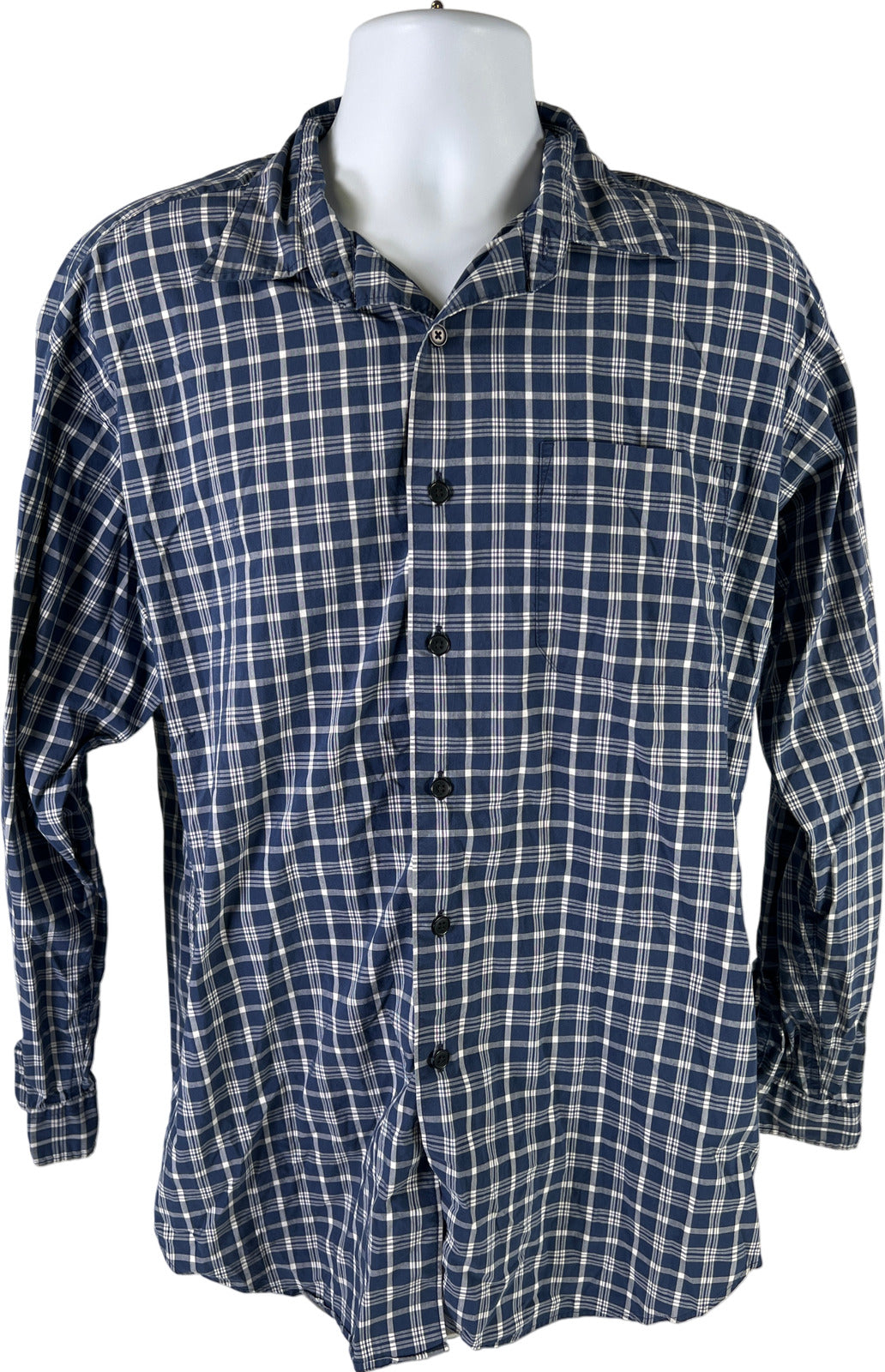 Polo Ralph Lauren Men’s Blue Plaid Kindred Button Up Shirt - L