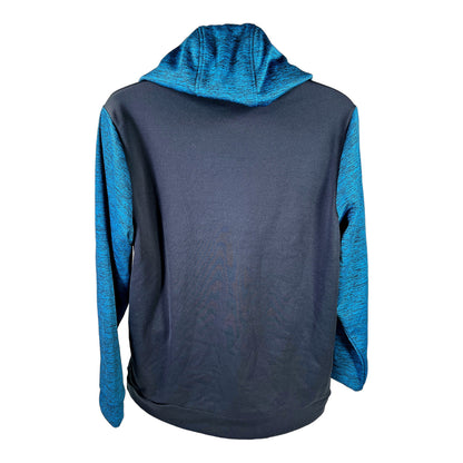 Under Armour Men’s Blue/Black Loose Fit Fleece Lined Pullover Hoodie - L