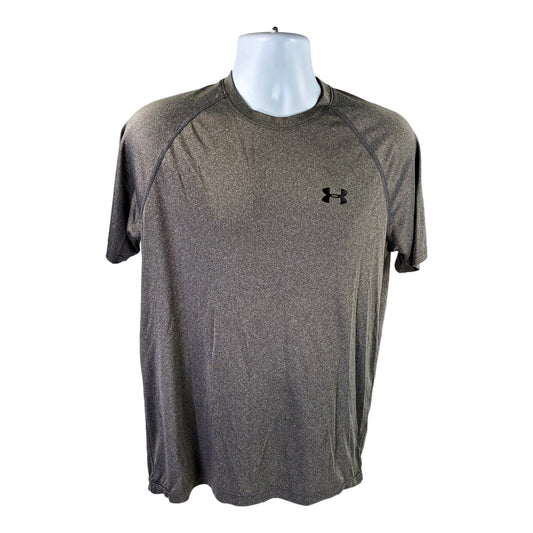 Under Armour Men’s Gray Loose Fit HeatGear Short Sleeve Athletic Shirt - M