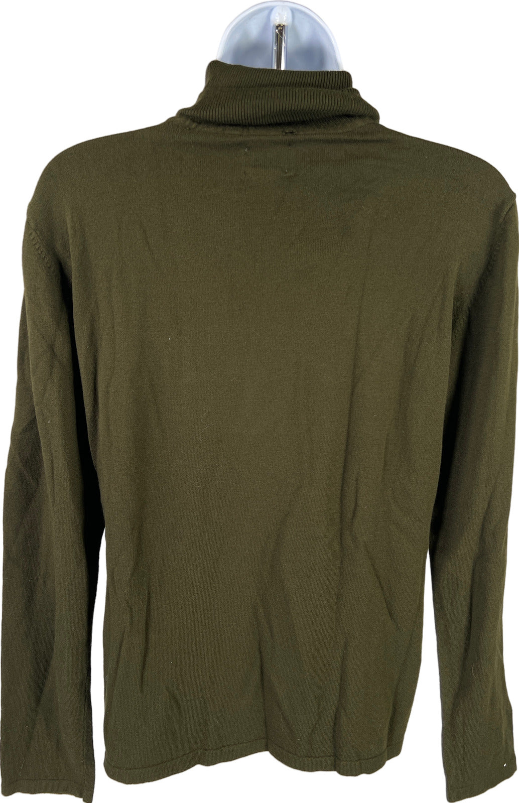 Chico’s Women’s Green Long Sleeve Turtleneck Thin Knit Sweater - 1/US M