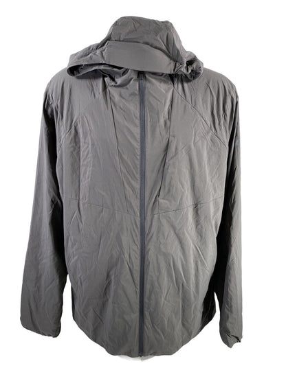 NEW Icebreaker Men's Gray Tropos Hooded Windbreaker Jacket - XL