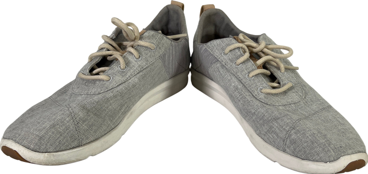 Toms Women’s Gray Cabrillo Drizzle Lace Up Casual Sneakers - 10