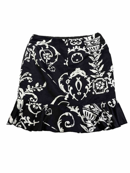 White House Black Market Women's Black Knee Length Trumpet Skirt - 10