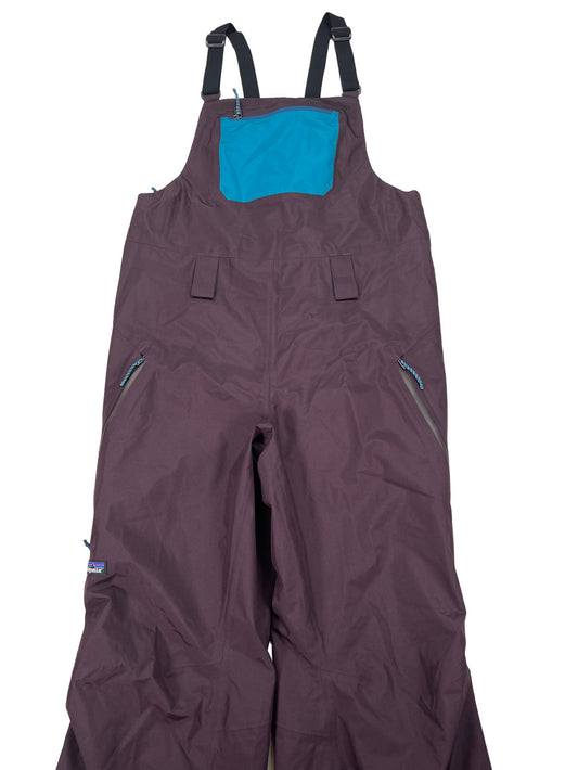 NEW Patagonia Women’s Obsidian Plum Powder Town Bibs Snowpant - M