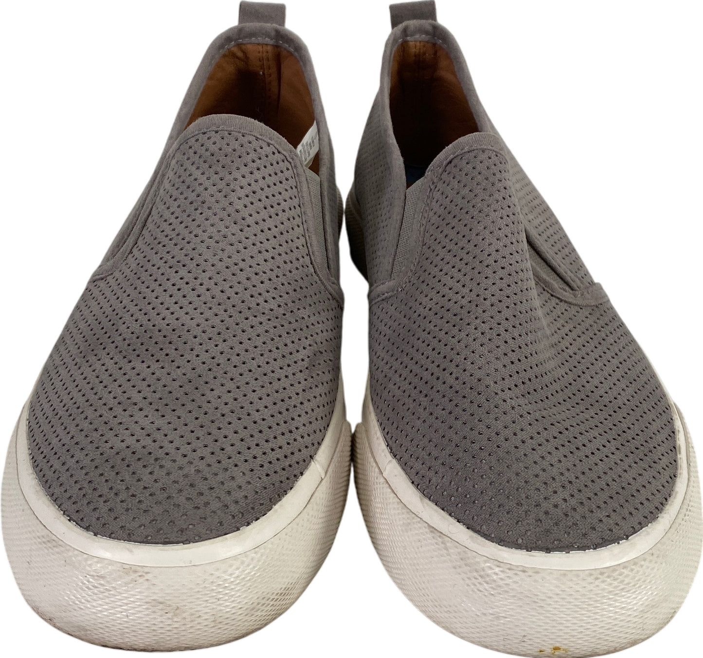 Tommy Bahama Women’s Gray Faux Suede Perforated Sneakers Shoes - 7.5