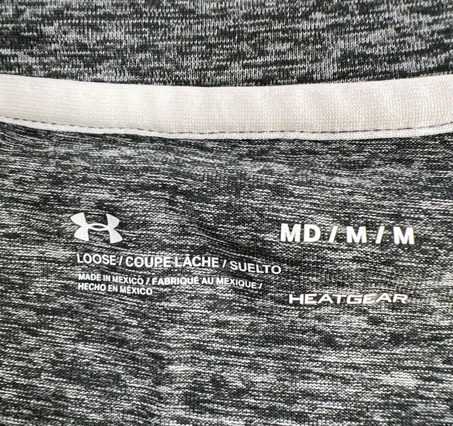 Under Armour Men's Gray HeatGear Short Sleeve Athletic Shirt - M