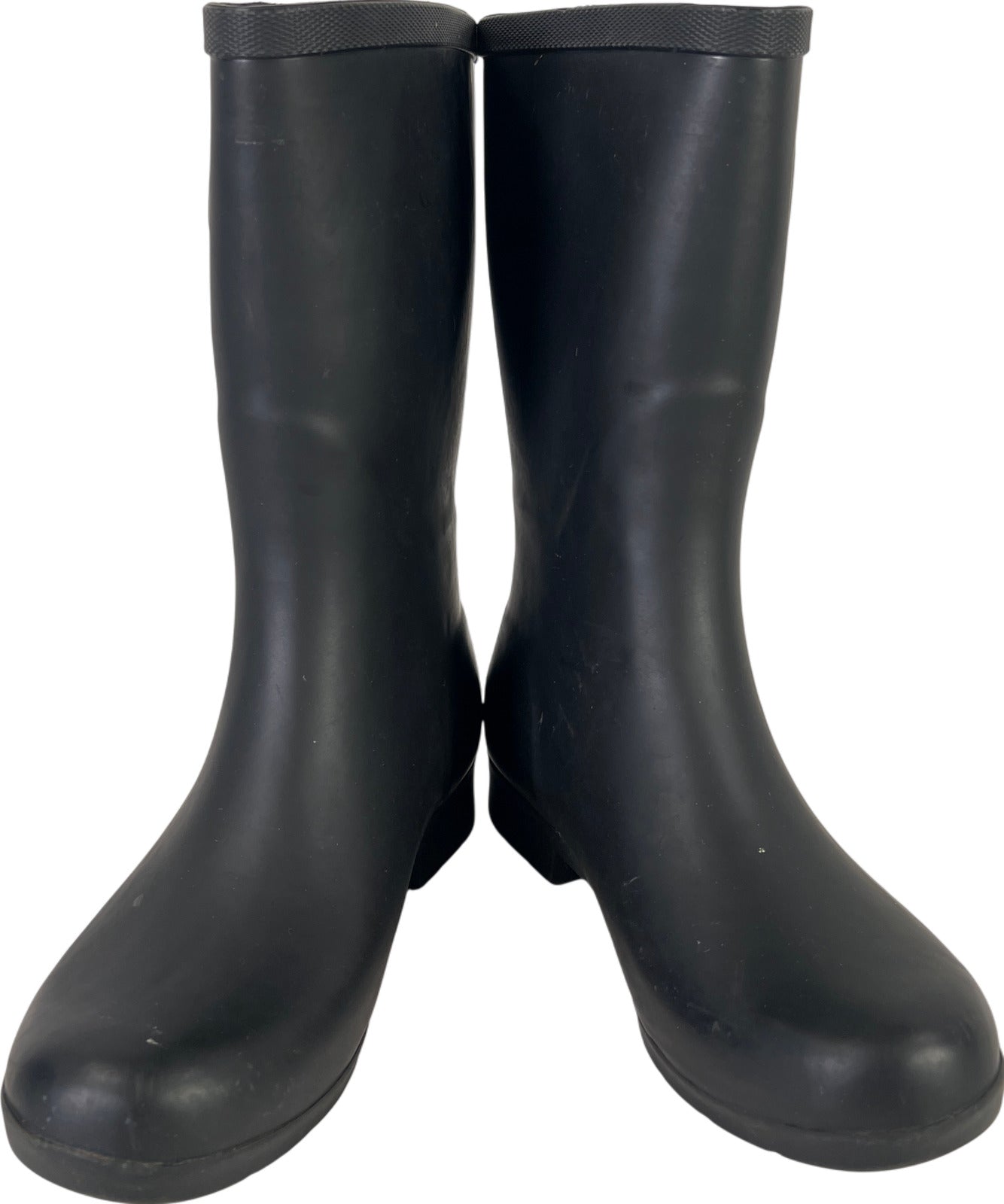 Chooka Women’s Black Fremont 3Q Mid Rubber Rain Boots - 6