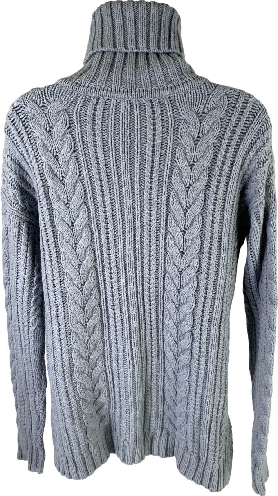 NEW Ann Taylor Women’s Blue Merino Wool Cable Knit Sweater - S