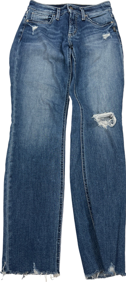 Silver Women’s Medium Wash Boyfriend Denim Jeans - 25