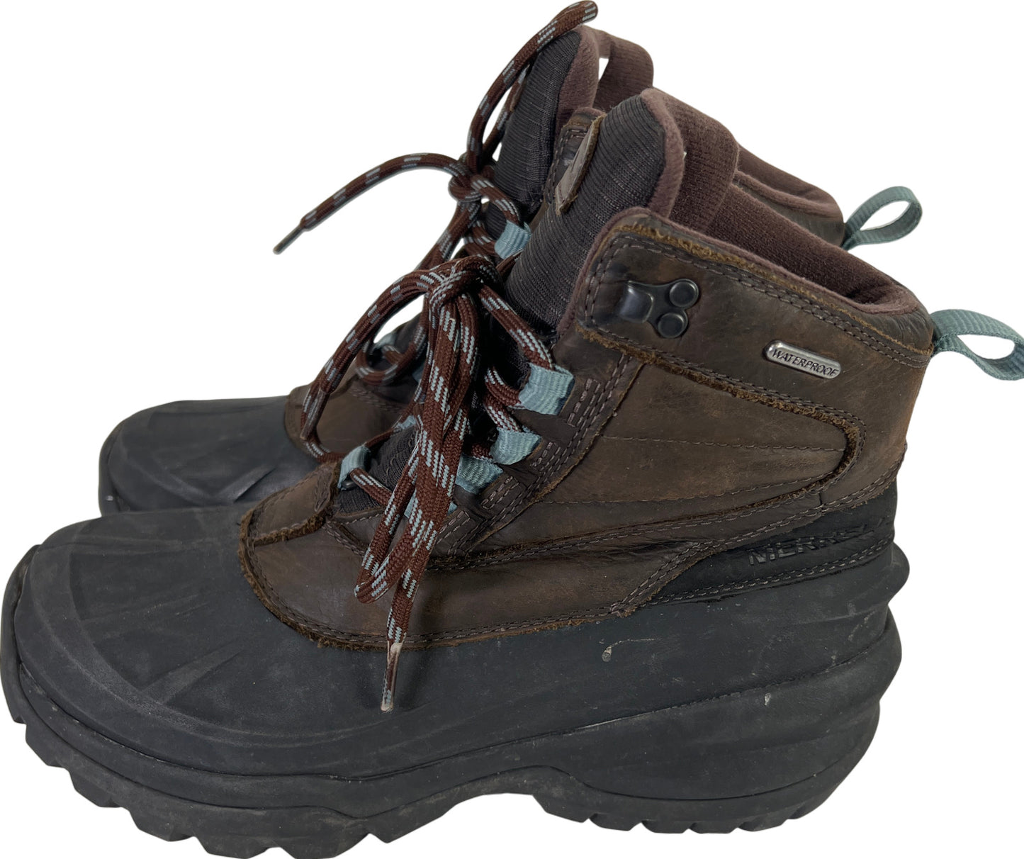 Merrell Women’s Brown/Black Suede Waterproof Insulated Duck Boots - 7.5