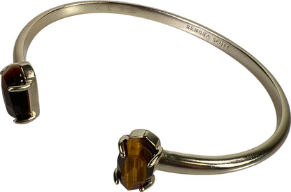 Kendra Scott Women’s Goldtone Brown Tigers Eye Open Cuff Bangle Bracelet