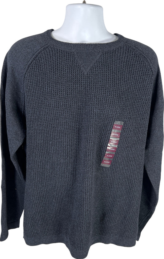 NEW Weatherproof Men’s Blue Recycled Knit Pullover Sweater - XL