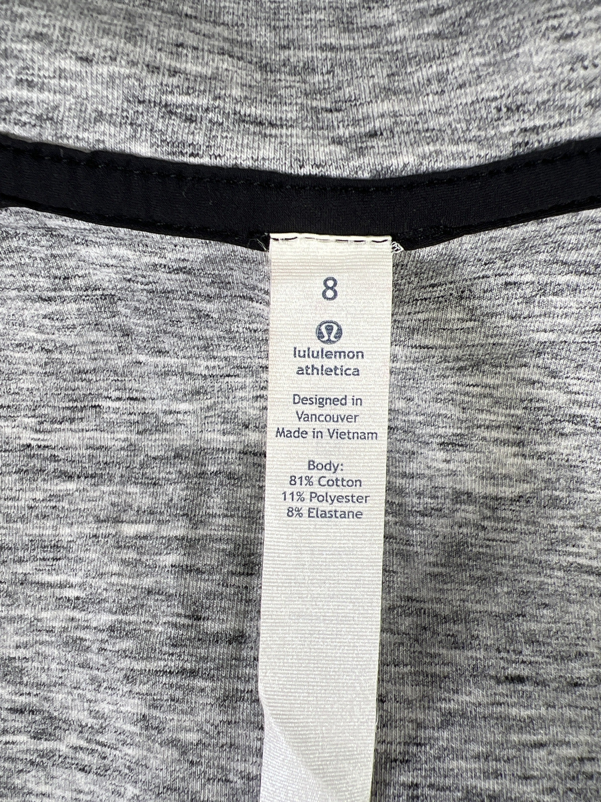 Lululemon Women’s Heathered Gray Insculpt Reversible Full Zip Hooded Vest - 8/M