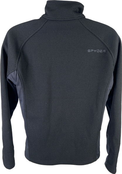 Spyder Men’s Black Fleece Lined 1/2 Zip Pullover Sweatshirt - M