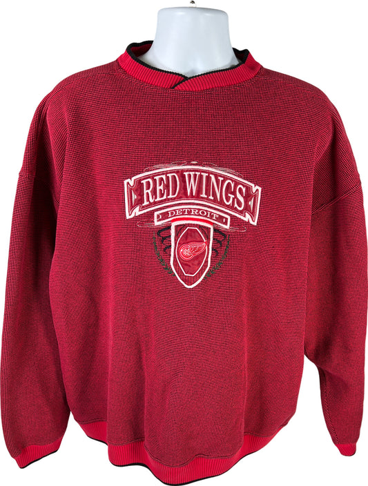 Vintage Cadre Athletic Men’s Red NHL Detroit Red Wings Long Sleeve Sweater - XXL