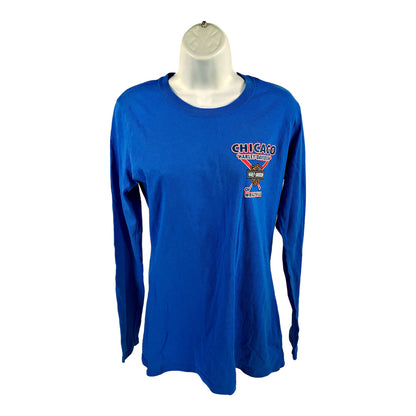 Harley Davidson Women’s Blue Chicago Wrigleyville Long Sleeve T-Shirt - S