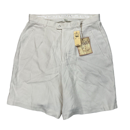 NEW Tommy Bahama Women's Beige Silk The Lucky Penny Shorts - 14