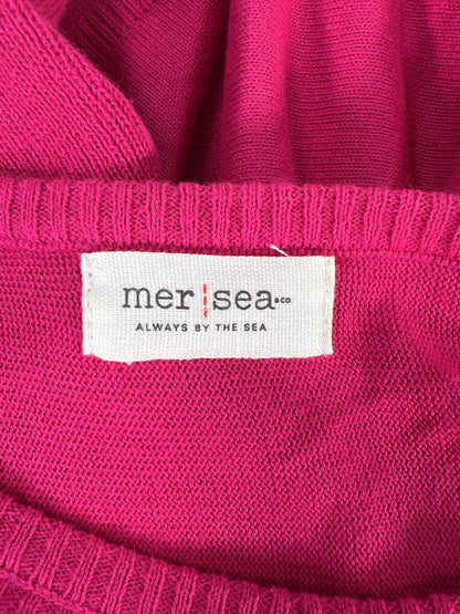 Mersey Women’s Pink Long Sleeve Side Slit Sweater - One Size