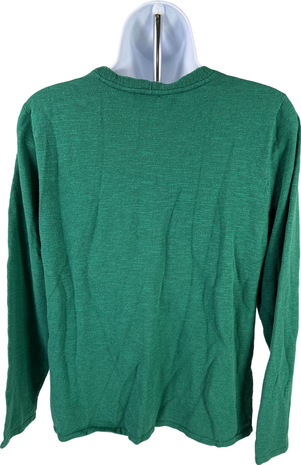 J. Jill Women’s Green Long Sleeve V-Neck Knit Sweater - M