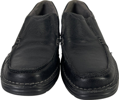 Nunn Bush Men’s Black Leather Slip On Loafer Shoes - 8.5