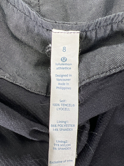 Lululemon Women’s Gray Roll Tab Sleeve Cropped Zip Jacket - 8