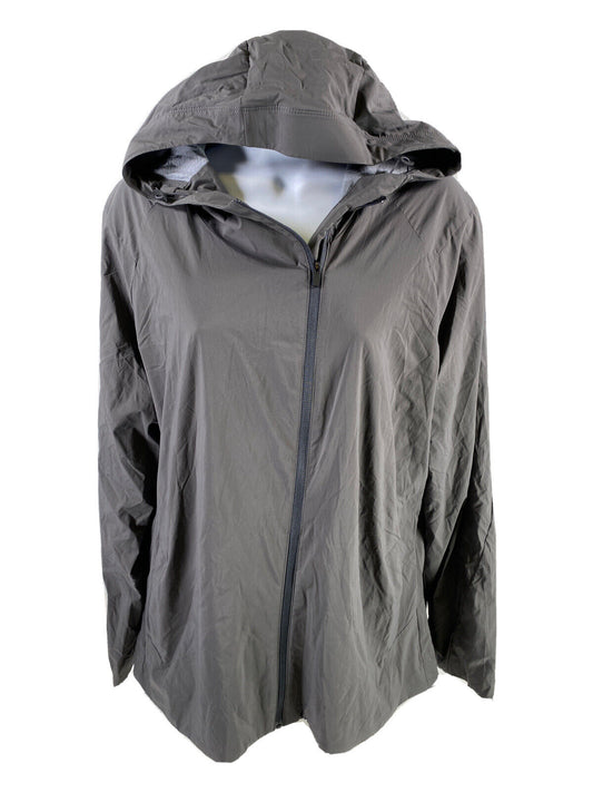 NEW Icebreaker Women's Gray Tropos Hooded Windbreaker Jacket - XL