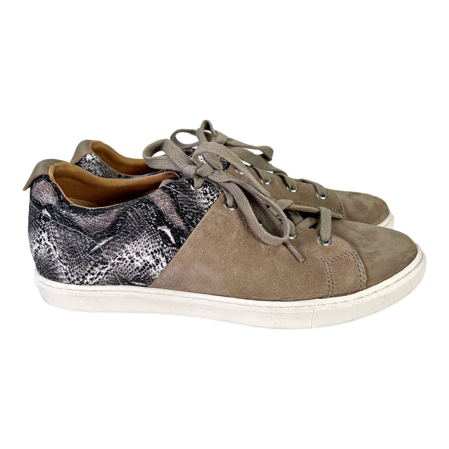 NEW Tahari Women’s Gray Suede TAJ Lace Up Sneakers - 10